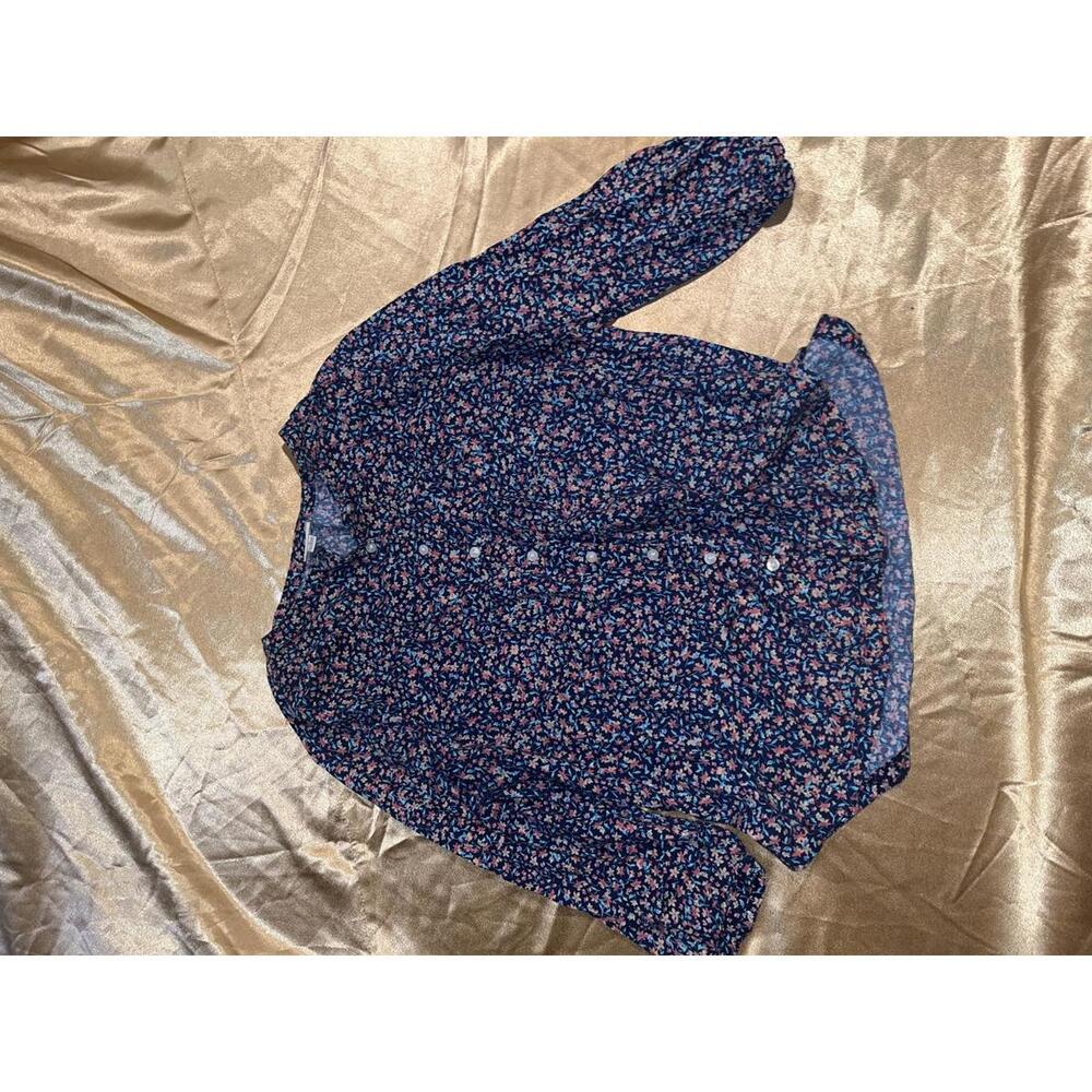 Floral mid sleeve blouse